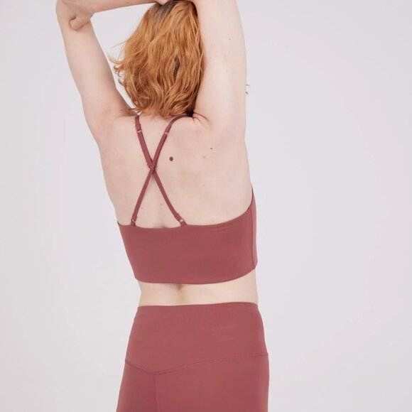 Girlfriend Collective FLOAT Juliet Strappy Bra (Fig) - Picture 2 of 5